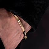 Classic Stainless Steel Bangle Cuff Bracelet for Men and Women