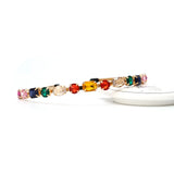Colored Resin Gemstone Headband Glass Crystal Headdress