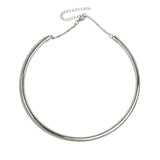 Copper Choker Necklace Chunky Metal Collar Torque Maxi Jewelry Women
