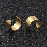 Pierced Ear Cuffs Punk Stainless Steel Clip Earrings Men Women Brincos