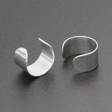 Pierced Ear Cuffs Punk Stainless Steel Clip Earrings Men Women Brincos