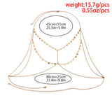 Sexy Sequin Body Chain Necklace for Women Beach Bikinis Nightclub Jewelry