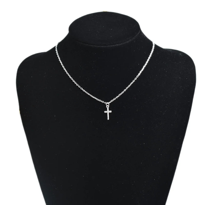 Silver Chain Choker Necklace Women Bohemian Metal Jewelry