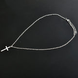 Silver Chain Choker Necklace Women Bohemian Metal Jewelry