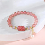 Crystal Bracelet Female Strawberry String Niche High Class Gift Bracelet