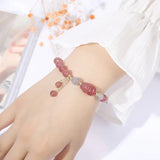 Crystal Bracelet Female Strawberry String Niche High Class Gift Bracelet