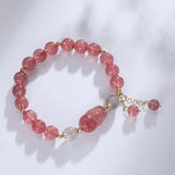 Crystal Bracelet Female Strawberry String Niche High Class Gift Bracelet