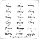 Vertical Name Pendant Necklaces Personalized Jewelry Men Nameplate Women