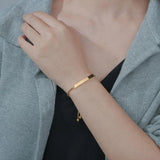 Stainless Steel Adjustable Chain Bracelet for Women