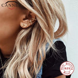 Heart-shaped Stud Earrings 925 Sterling Silver INS Earrings Girl's Gift