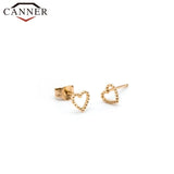 Heart-shaped Stud Earrings 925 Sterling Silver INS Earrings Girl's Gift