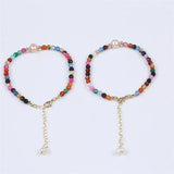 4mm Gemstone Natural Stone Bracelet With Freshwater Pearl Charm