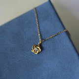 925 Silver Necklace Flower Pendant Fine Jewelry All-Matched