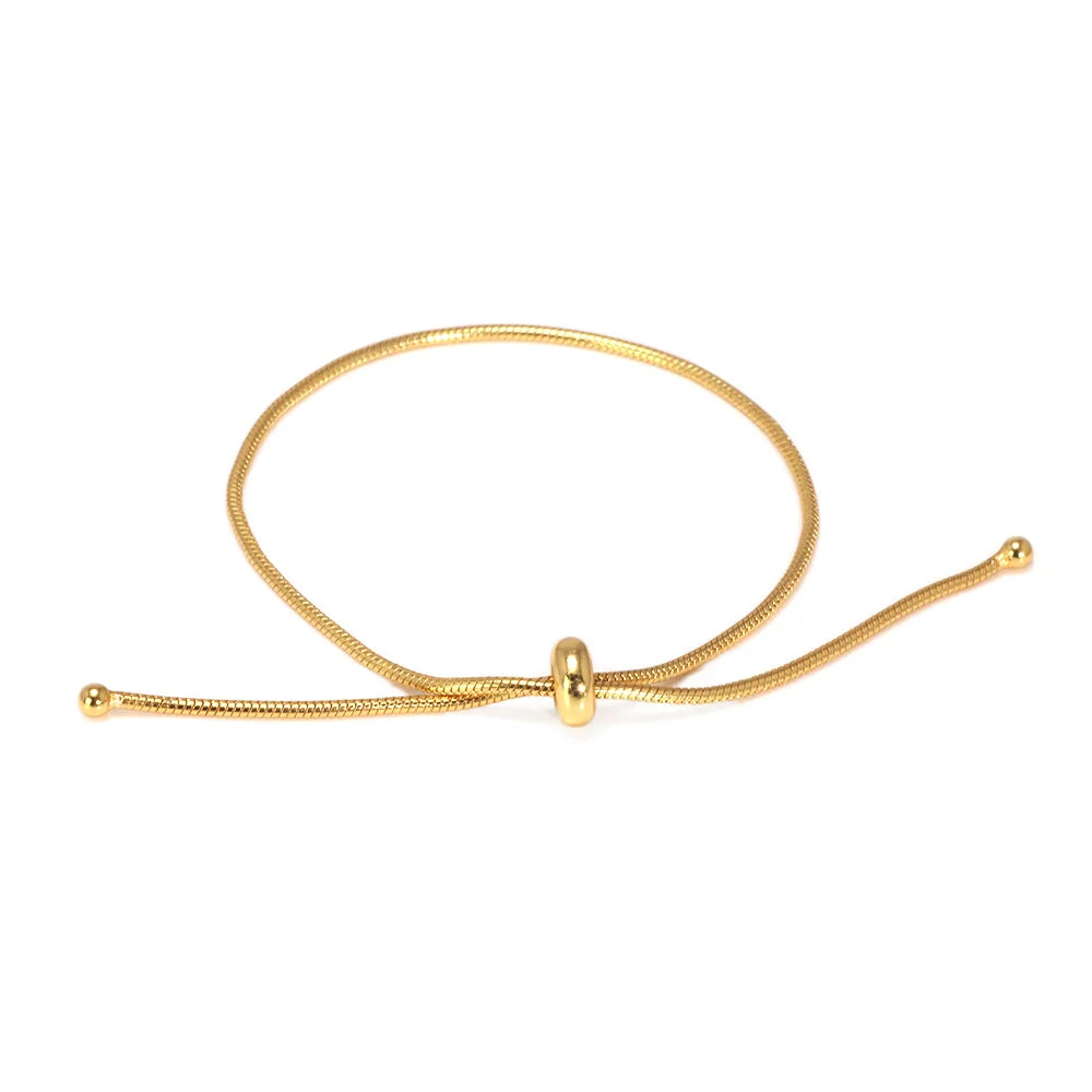 925 Silver Snake Bone Bracelet Women's Adjustable Chain Minimalist Jewelry