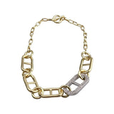 Diamond Hip-hop Necklace Exaggerated Thick Chain Clavicle Jewelry