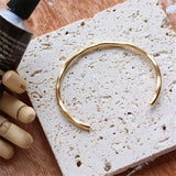 Geometric Wave Bracelet 18K Plated Bangle Jewelry