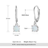 Opal Stud Earrings 925 Sterling Silver Jewelry