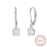 Opal Stud Earrings 925 Sterling Silver Jewelry