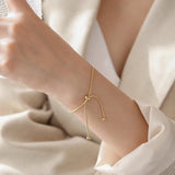 Adjustable Stainless Steel Bracelet Snake Chain Bangle