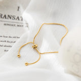 Adjustable Stainless Steel Bracelet Snake Chain Bangle