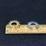 Sun Flower Stud Earrings Stainless Steel Earring