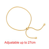 Adjustable Ankle Bracelet Snake Chain Foot Chain Beads Jewelry Gift