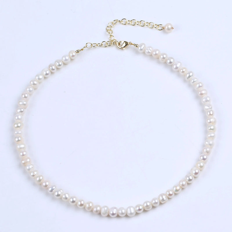 Potato Pearl Necklace for Women, 5-6mm, Gift