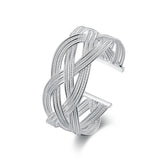 925 Silver Web Open Cuff Bracelets for Women