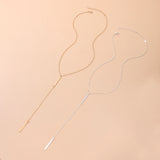 Cross Pendant Necklace Geometric Clavicle Chain Summer Jewelry