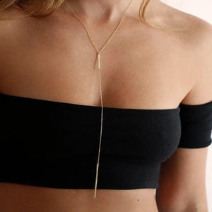Cross Pendant Necklace Geometric Clavicle Chain Summer Jewelry