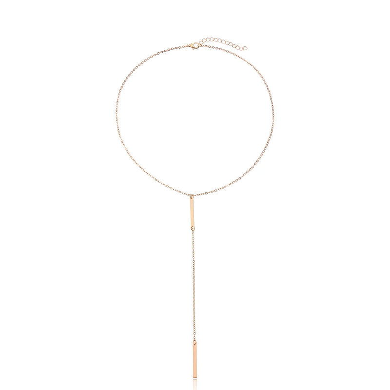 Cross Pendant Necklace Geometric Clavicle Chain Summer Jewelry