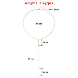 Cross Pendant Necklace Geometric Clavicle Chain Summer Jewelry
