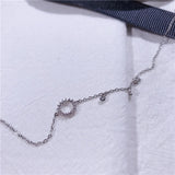Circle Ankle Bracelet 925 Sterling Silver Women Anklet