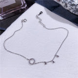Circle Ankle Bracelet 925 Sterling Silver Women Anklet