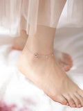 Circle Ankle Bracelet 925 Sterling Silver Women Anklet