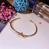 925 Sterling Silver Women Cuff Bracelet Adjustable Bangle