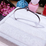 925 Sterling Silver Women Cuff Bracelet Adjustable Bangle