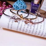 925 Sterling Silver Women Cuff Bracelet Adjustable Bangle