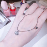 Shell Pendant Anklet 925 Sterling Silver Ankle Bracelet