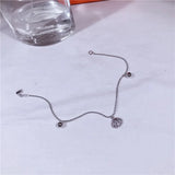 Shell Pendant Anklet 925 Sterling Silver Ankle Bracelet
