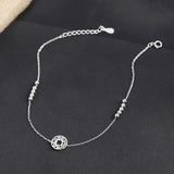 925 Sterling Silver Anklet for Women Statement Anklet