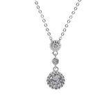 925 Silver Women Pendant Choker Necklace