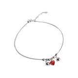 Heart Shape Anklet 925 Sterling Silver Women