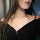 Titanium Steel Rose Necklace Jewelry for Women