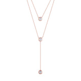 Titanium Steel Rose Necklace Jewelry for Women