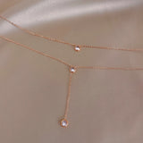 Titanium Steel Rose Necklace Jewelry for Women