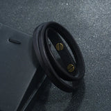 Double-deck Leather Bracelets For Men Punk Wristband Cuff Jewelry