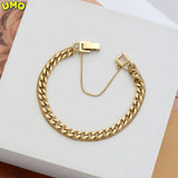 Hip-hop Double-layer Bracelet Titanium Steel Plated