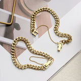 Hip-hop Double-layer Bracelet Titanium Steel Plated