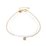 Double-layer Mesh Clavicle Chain Japanese Choker Collar Students Jewelry